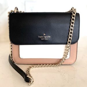 Kate Spade Leather Remi Colorblock Crossbody with Chain Strap
